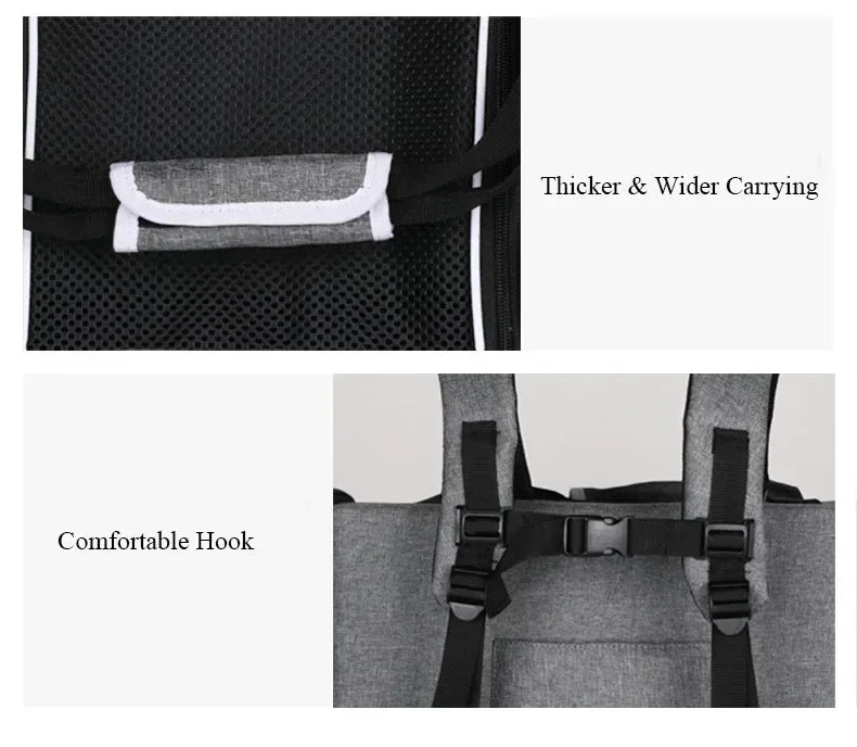 Big Space Foldable Pet Carrier Backpack