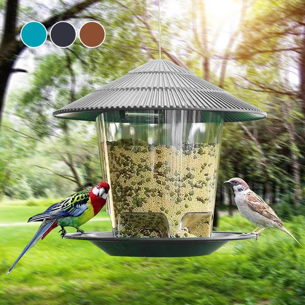 Outdoor Hanging Automatic Bird Feeder