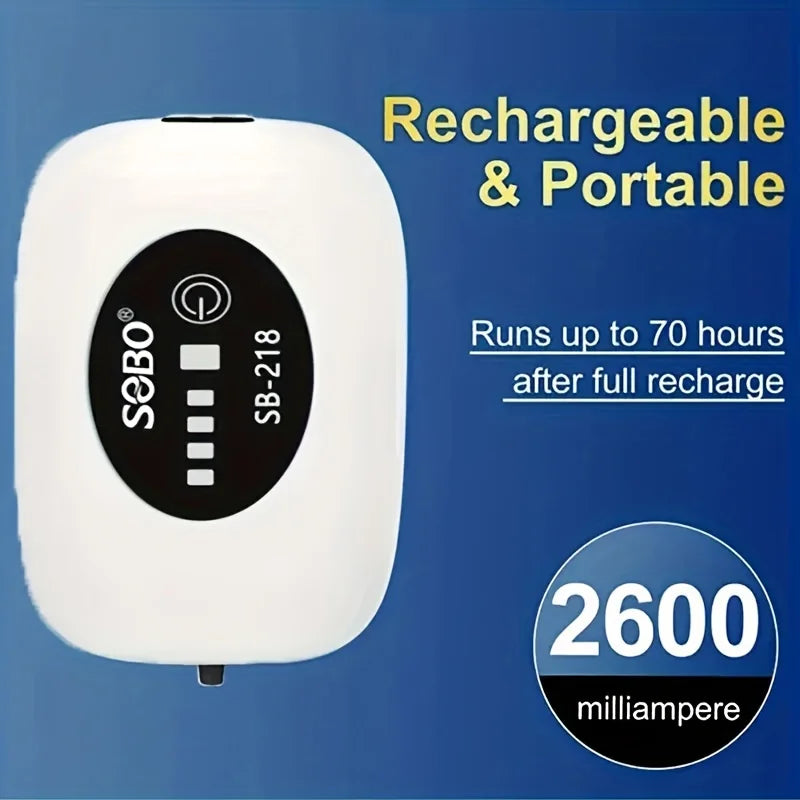 Rechargeable USB Fish Tank Air Pump