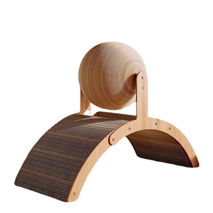 Wooden Cat Scratching Ball