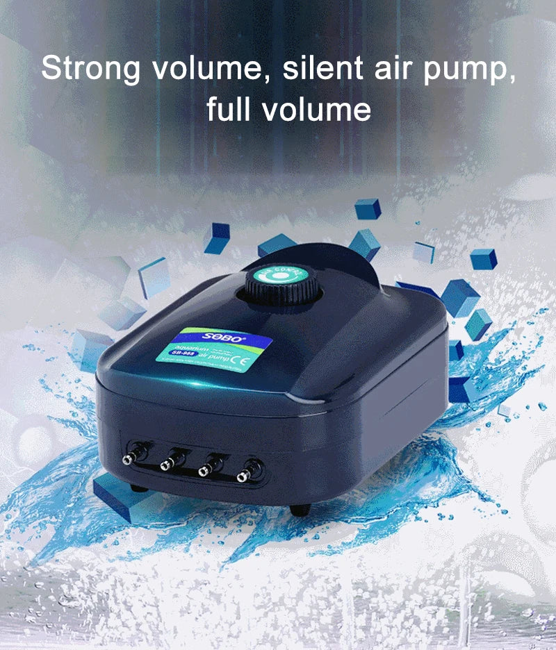 Silent Aquarium Oxygen Air Pump