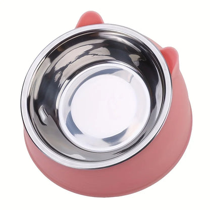 Elevated Stainless Steel Cat Bowl