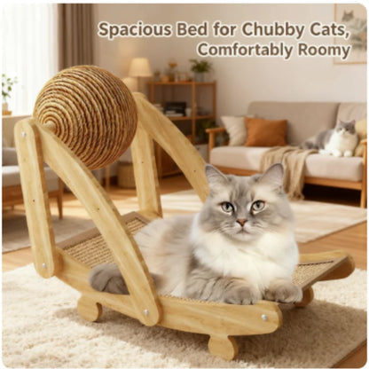 Wooden Cat Scratching Ball