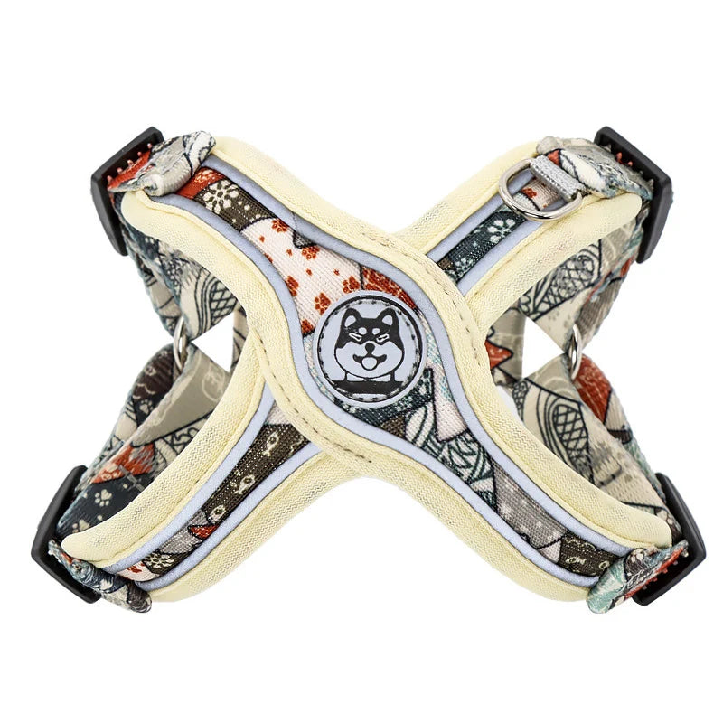 X-Shaped Harness and Leash Set