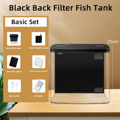 Self circulating household desktop fish tank
