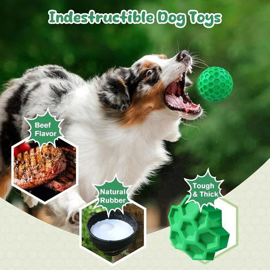 Tough Natural Rubber Dog Chew Toy