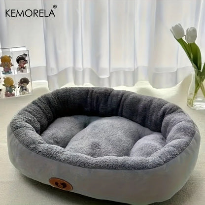 Cozy Oval Snuggle Pet Bed