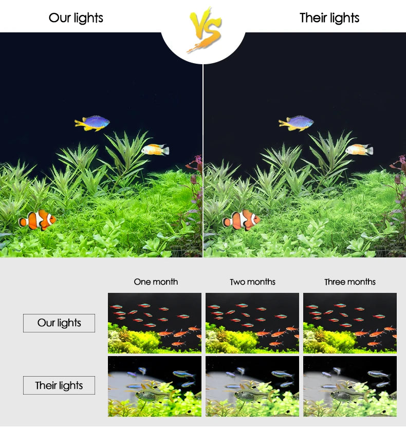 Aquarium LED Light Super Slim Fish Tank