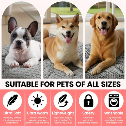 Extra-Large Plush Dog Crate Pad