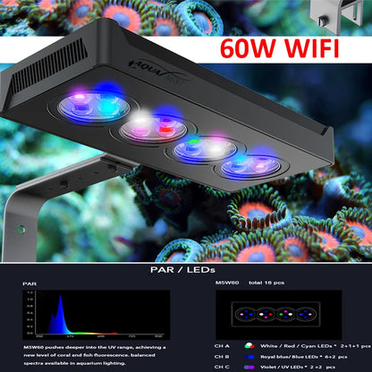 Full Spectrum LED Lamp for Aquarium Fish Tank