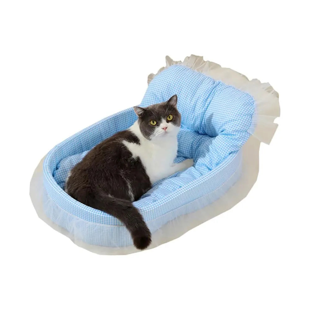 Cute Lace-Trimmed Cat Princess Sofa Bed