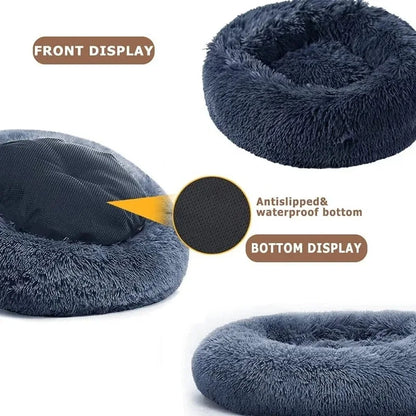 Winter Warm Round Dog Bed