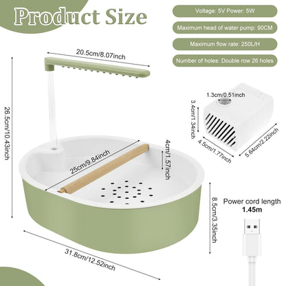 Parrot Automatic Bird Bath Tub
