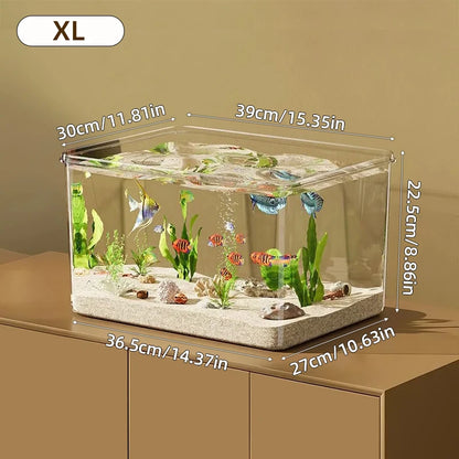Transparent Aquarium Creative Desktop Fish Tank