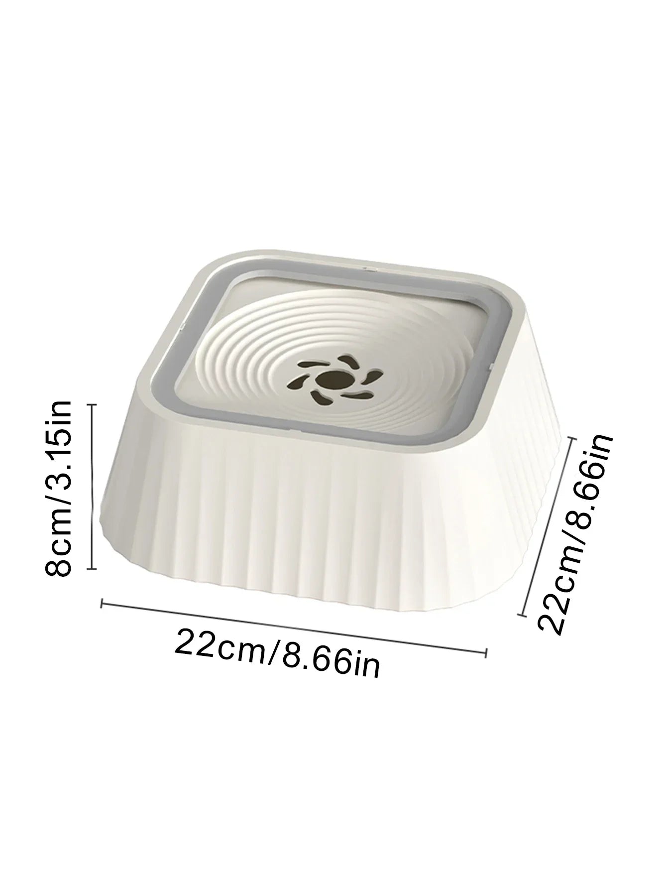 Water Fountain with Floating Plates