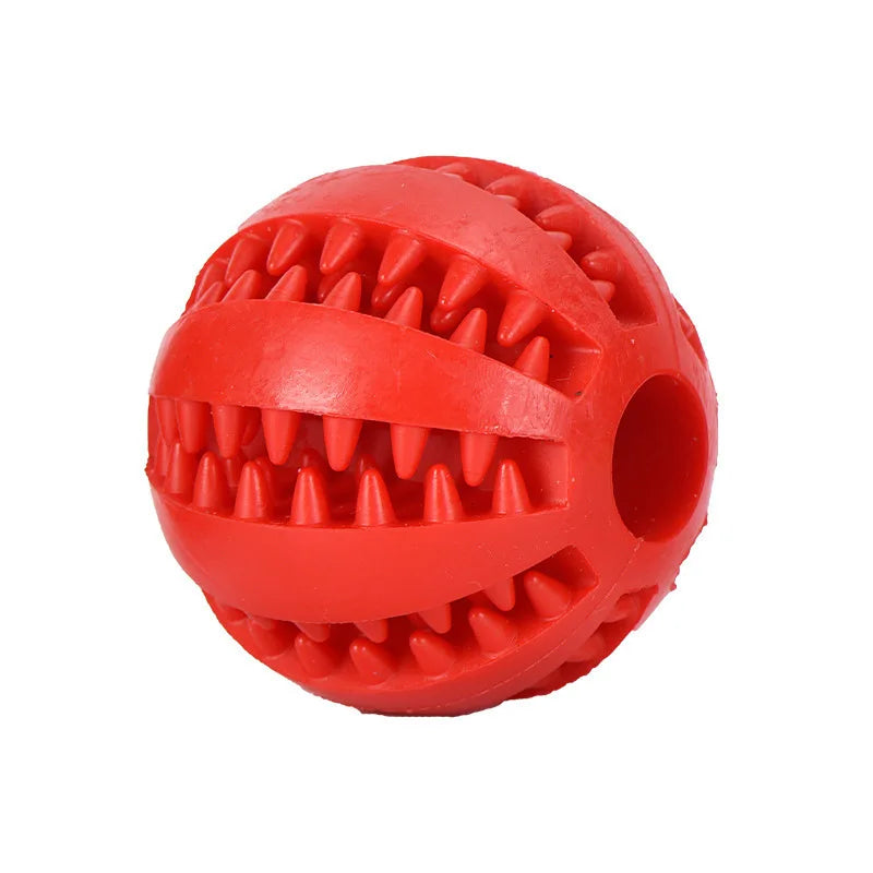 Interactive Dog Food Ball Rubber Chew Toy