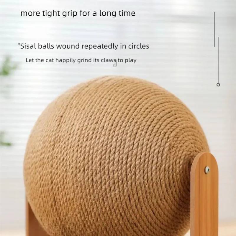 Wooden Cat Scratching Ball