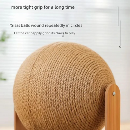 Wooden Cat Scratching Ball