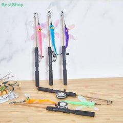 🍄Telescopic Fishing Rod Cat Teaser,Funny Kitten Wand Pet Toy