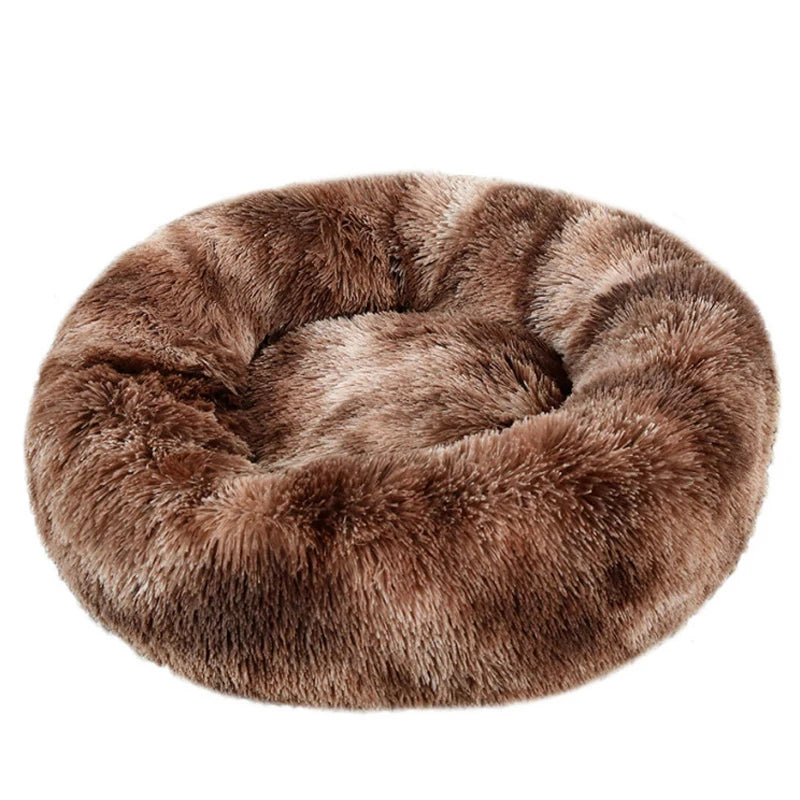 Winter Warm Round Dog Bed