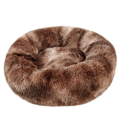 Winter Warm Round Dog Bed