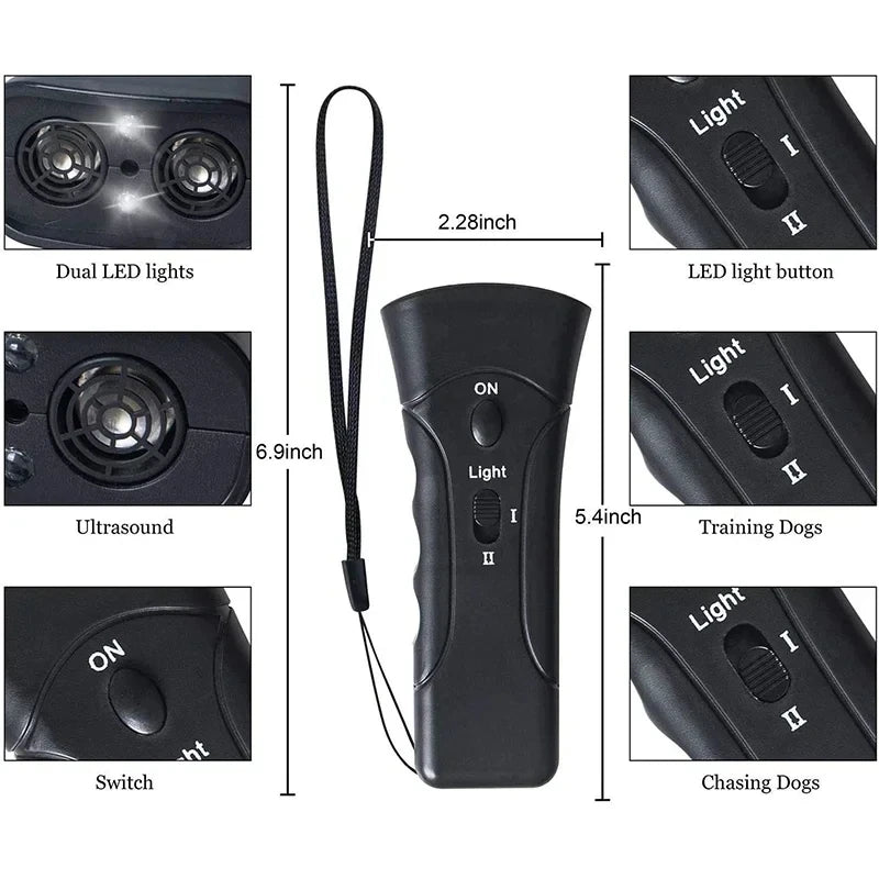 Ultrasonic Dog Bark Control Deterrent