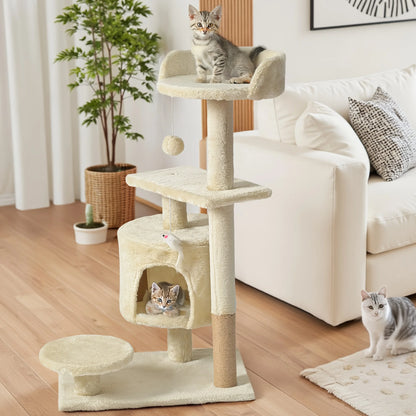 Large Multi-Tier Cat Tree with Cozy Beds