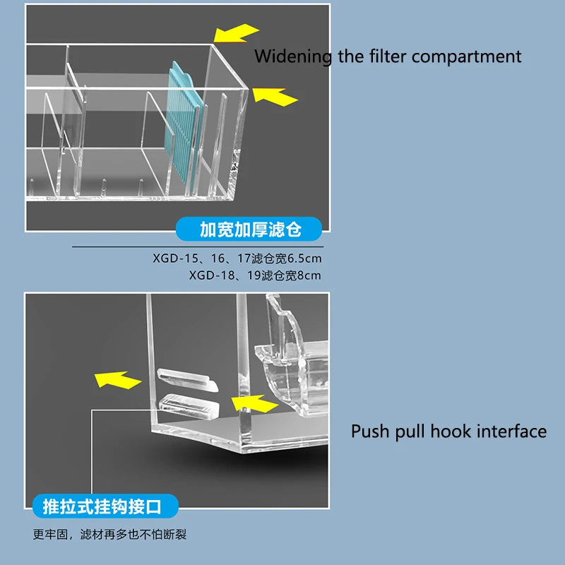New Fish Tank Waterfall Filter Box