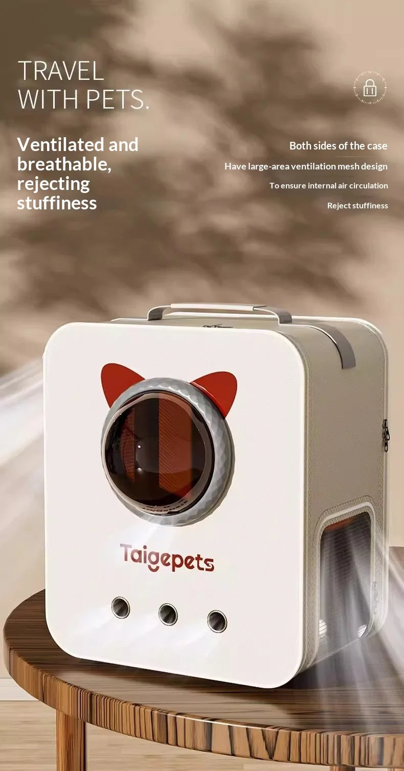 Rolling pet carrier
