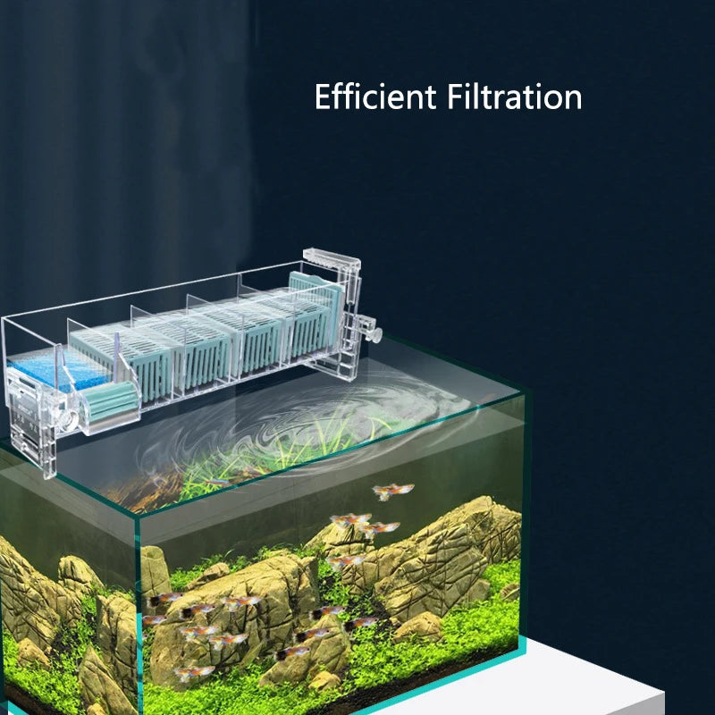 New Fish Tank Waterfall Filter Box