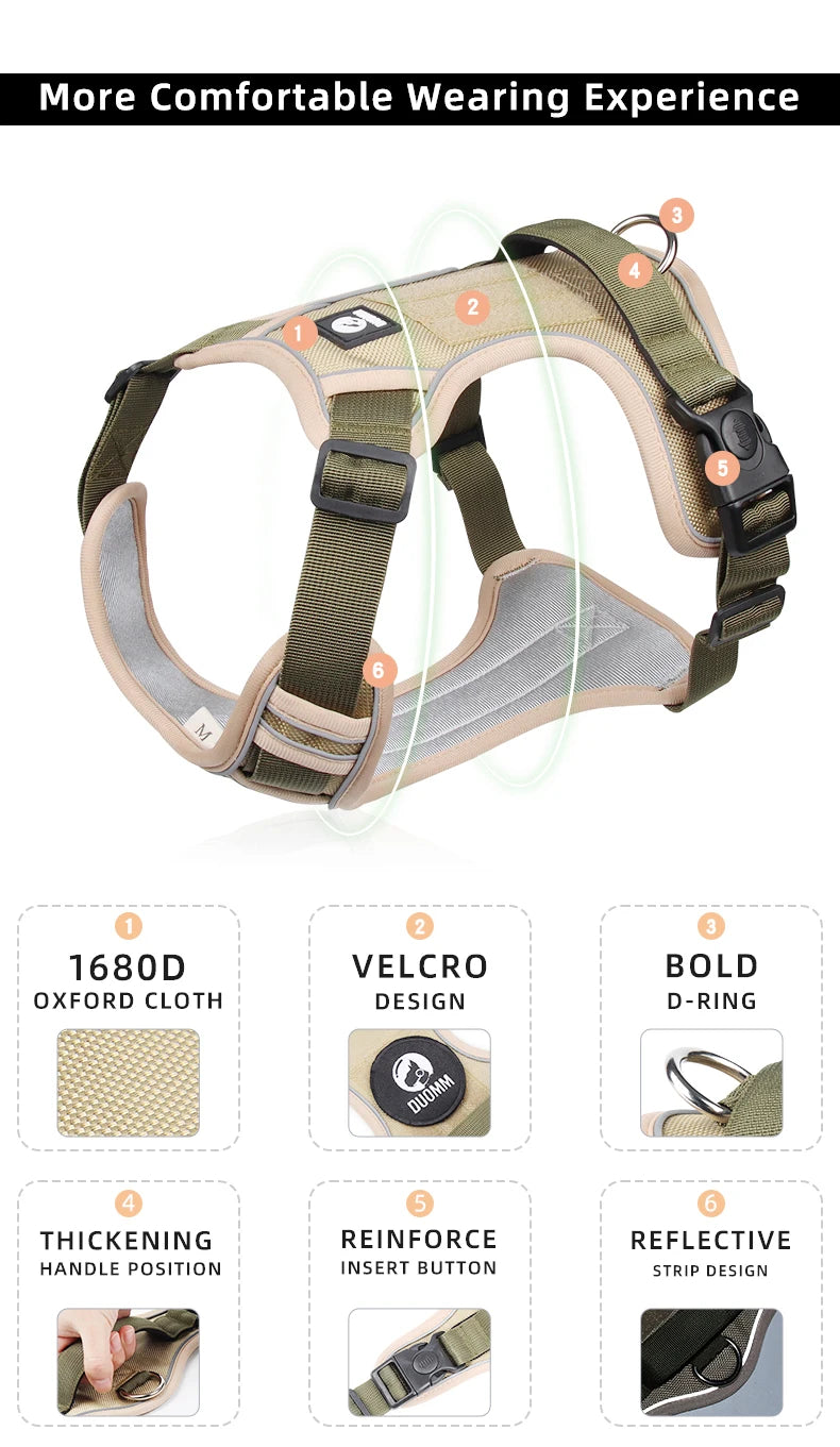 Medium Large Dog Harnesses Collar