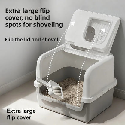 Fully Enclosed Self Cleaning Cat Litter Box