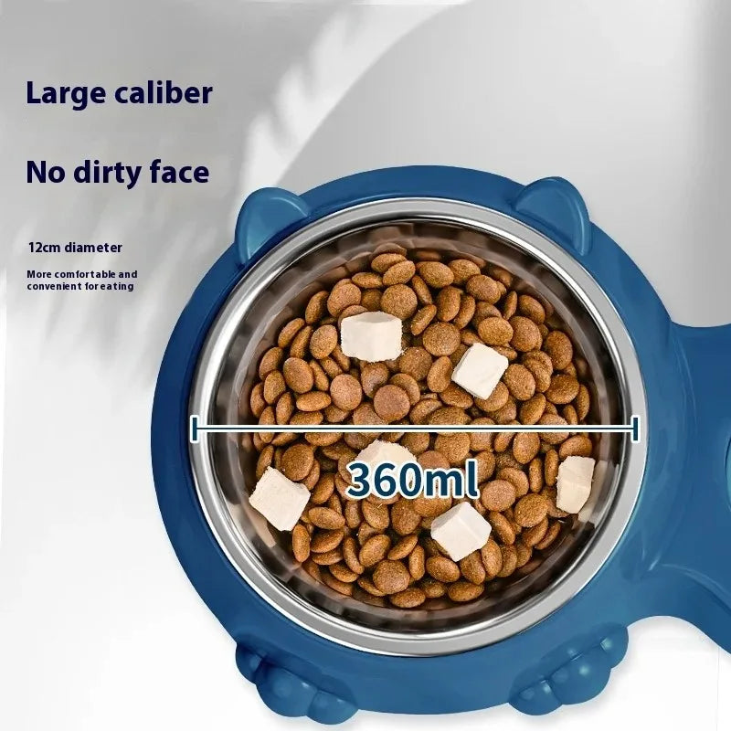 2-in-1 Stainless Steel Pet Bowl