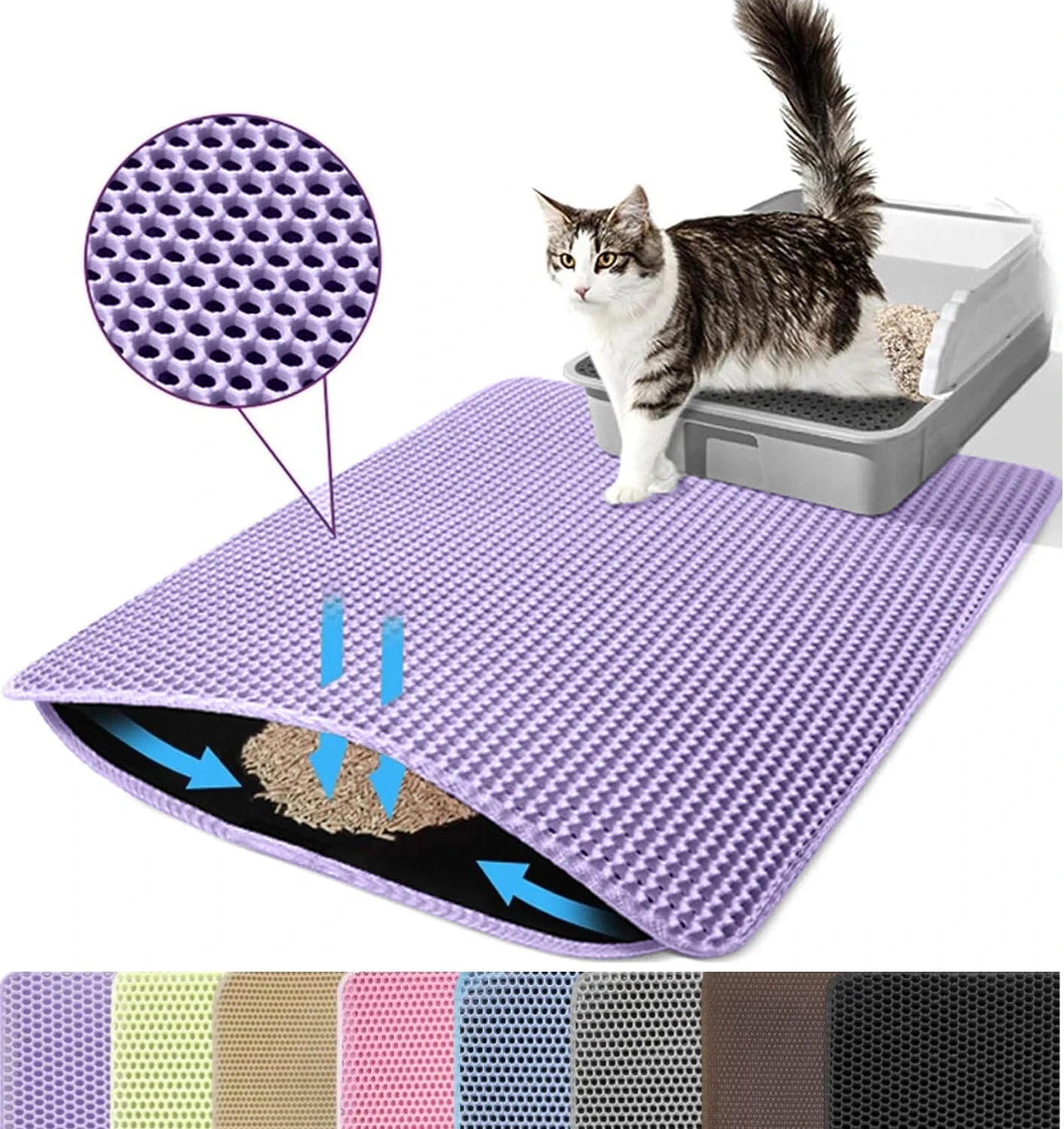 Double Layer Pet Non Slip Big Litter Box