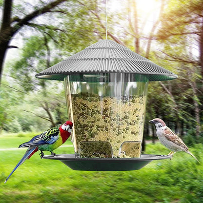 Outdoor Hanging Automatic Bird Feeder