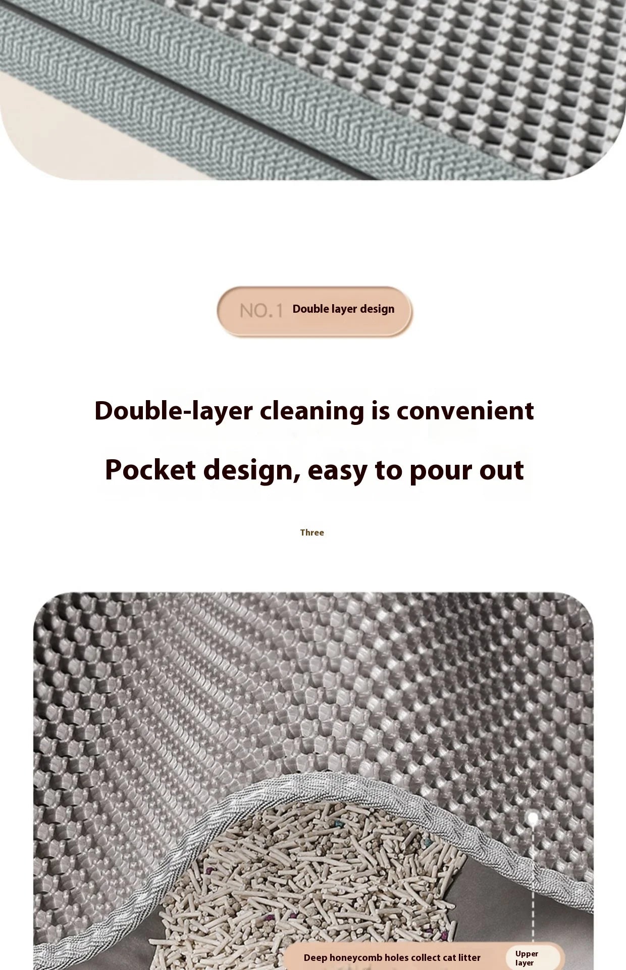 Cat Litter Mat 2-Layer Design