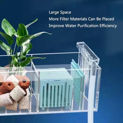 New Fish Tank Waterfall Filter Box