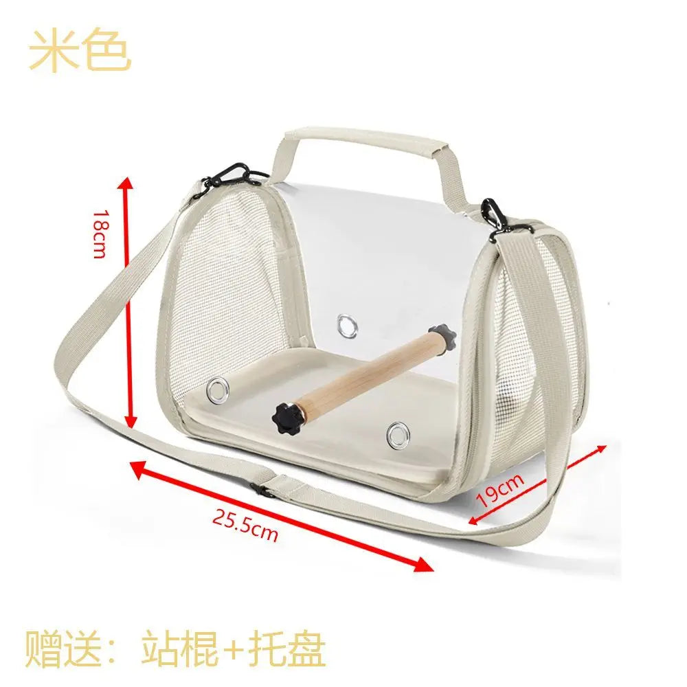 Creative Transparency Portable Travel Cage For Birds & Reptiles Scientific Ventilation Multi-purpose Travel Pet Handbag