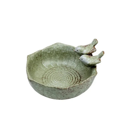 Ceramic Birdbath Bowl Bird Feeder