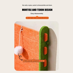 Vertical L-Type Cat Scratch Board Anti-Scratch Felt Cat Climbing Frame Abrasion-resistant Nest Integrated Cat Toy Supplies