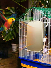 Winter Warm Heated Bird Perch Stand USB Anti Bite Bird Cage Heater for Parrot Cockatiels Budgies Thermo Heating Plate Hammock