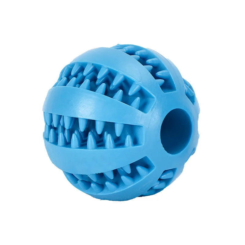 Interactive Dog Food Ball Rubber Chew Toy