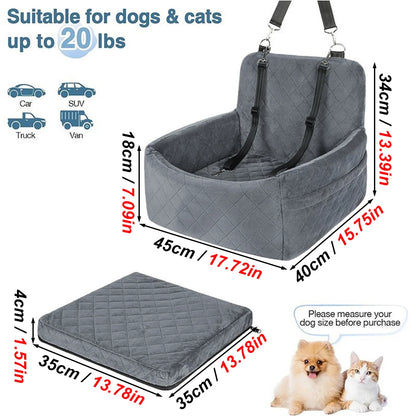 Warm Portable Dog Car Seat