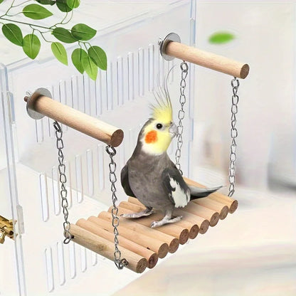 Exquisite Handmade Bird Swing & Perch