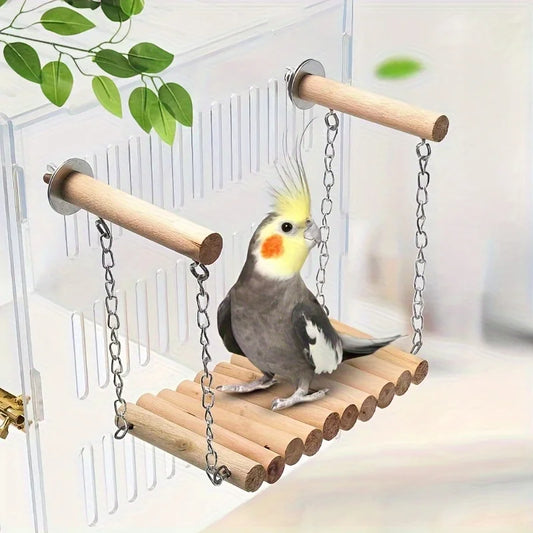 Exquisite Handmade Bird Swing & Perch