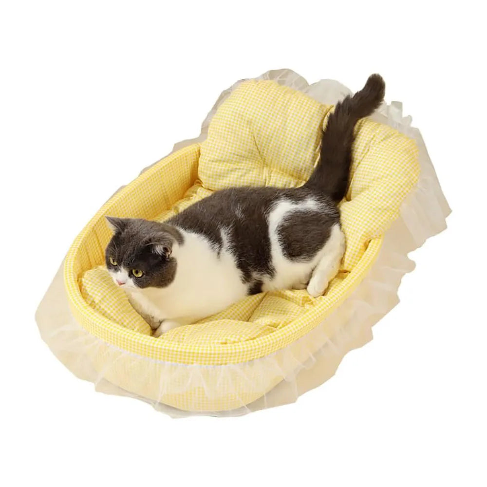 Cute Lace-Trimmed Cat Princess Sofa Bed