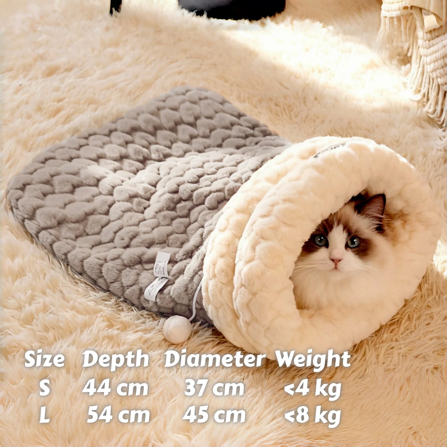 Upgraded Enclosed Cat Bed