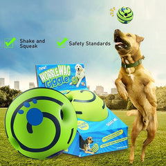14cm Green Squeaky Ball For Dogs (OPP Bag Packaging)