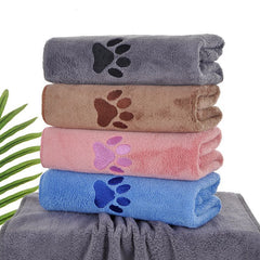 5-Pack Pet Quick-Dry Microfiber Towel Blue Size-35x75cm