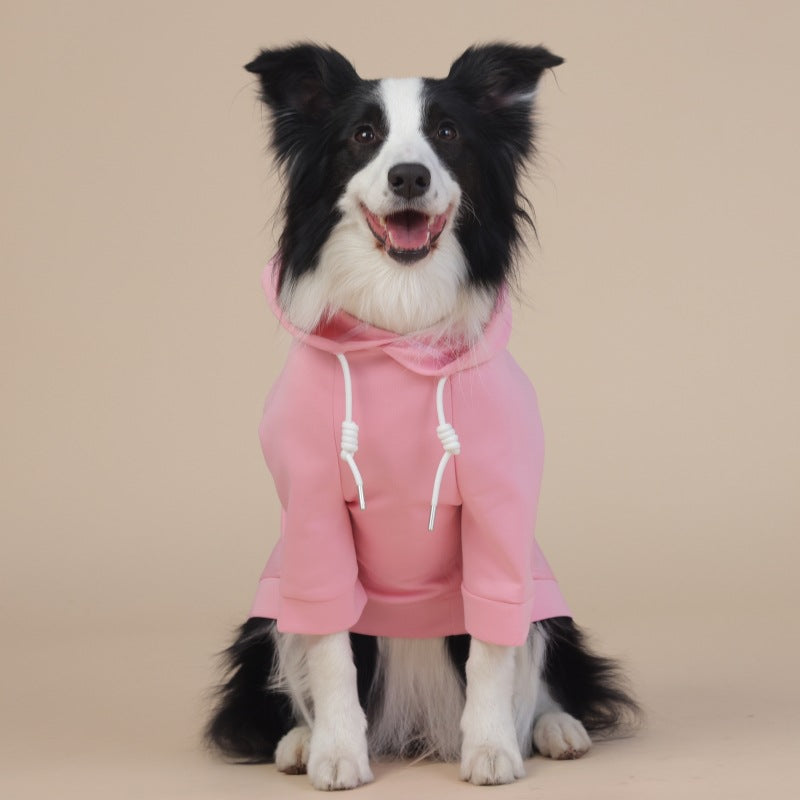 6XL Pink Cute Dog Hoodie with Adjustable Drawstring - Available in Various Sizes